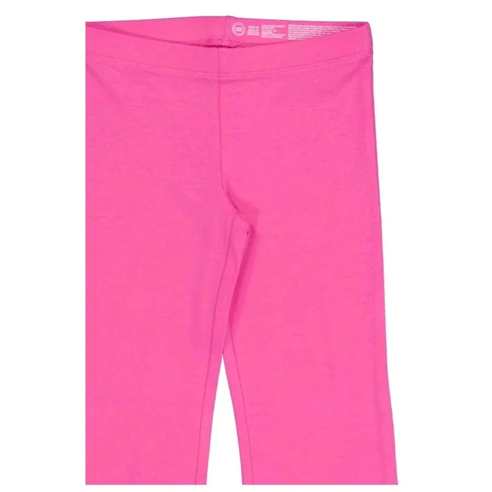 Wonder Nation Girls Flare Leggings 2-Pack Pink Ladybug & Pink Large 10/12 Plus